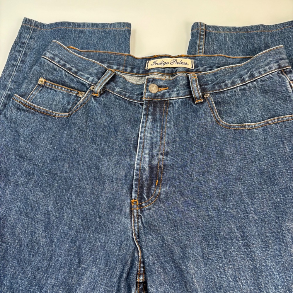 Tommy Bahama Indigo Palms Mens 34x32( ACT 33x30.5)Blue Relaxed Fit Jeans Denim
